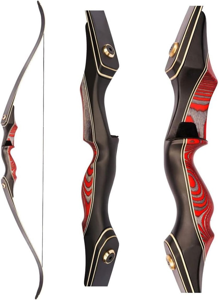 PMZ Recurve Bow and Arrow Set, Newset Professional 35 lbs, Coral Snake