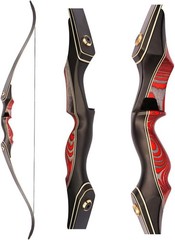 PMZ Recurve Bow and Arrow Set, Newset Professional 35 lbs, Coral Snake