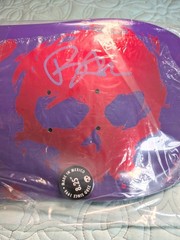 Zero Skateboard Deck Bam Margera Purple Blood SIGNED 8.25 – NEW