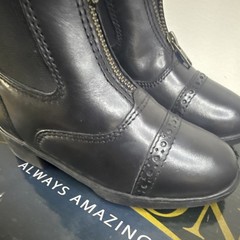 Ovation Sport Rider Paddock Boots Black Unisex US kids Size 11 riding boots NEW