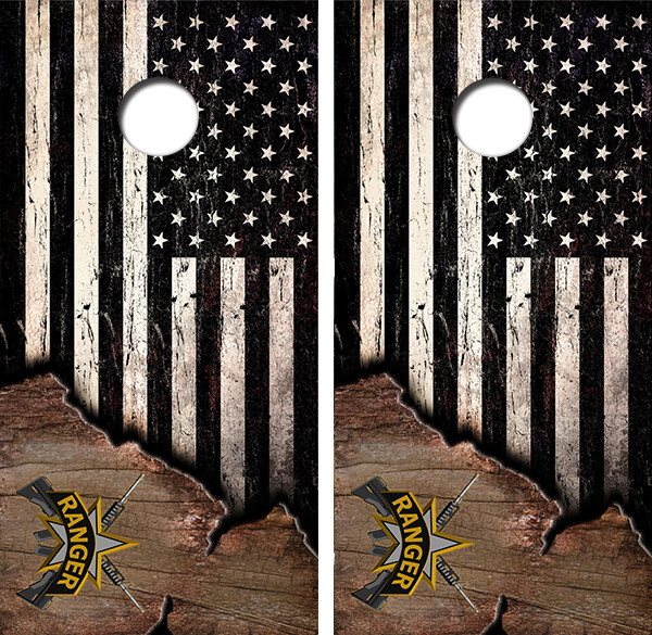 United States Rangers Cornhole Board Wraps Decal #3441
