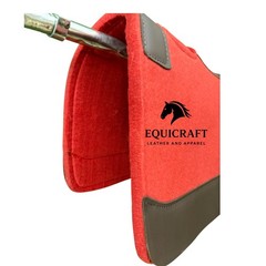 Wool Felt Saddle Pad with Leather | Western Riding Pad | 30X30″ & 32X32″