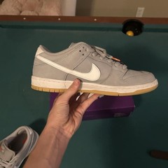 Nike SB Dunk Low Pro ISO Gray/White Gum Skateboarding Shoes Men’s US 11.5
