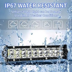 60W 4200LM Dirt Bike LED Light Bar, 12V Plug & Play Motorcycle Handlebar Light