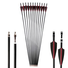 57 inch Takedown Recurve Bow Hunting OR/+12Pcs Arrow Set Archery Right Left Hand
