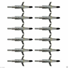 100 Grain Archery Broadheads 21 ¾-inch Cutting Diameter 2 Expandable Broadheads
