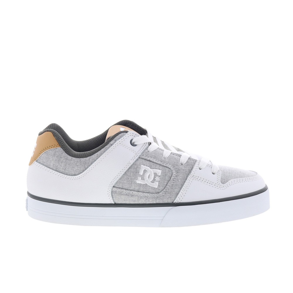 DC Pure 300660-XSWS Mens White Leather Skate Inspired Sneakers Shoes 9.5