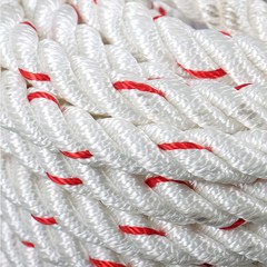 1/2 ‘X 120’High Strength Braided Rope Breaking Strength 1160 Pounds White Red