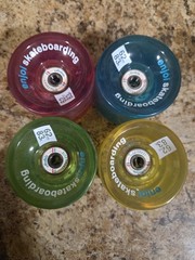 ENJOI Spectrum 62mm, 83A Skateboard Wheels w/ Andale Lucus Puig Bearings