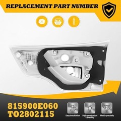 815900E060 Driver Side Inner Tail Light Compatible with Highlander 2014 Left