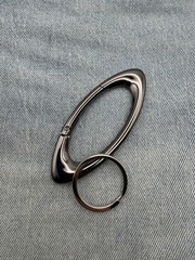 Black Chromed Oval Carabiner