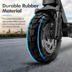 255×80 Scooter Tire Off Road,10in Electric Scooter Tire with Inner Tube Repla…