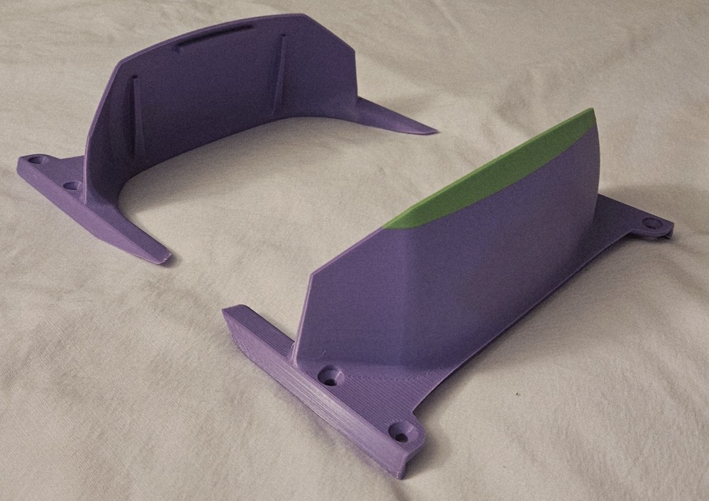 Fungineers Funwheel BTG TFL Drop Top Fender Base Pair 3d Printed In Purple