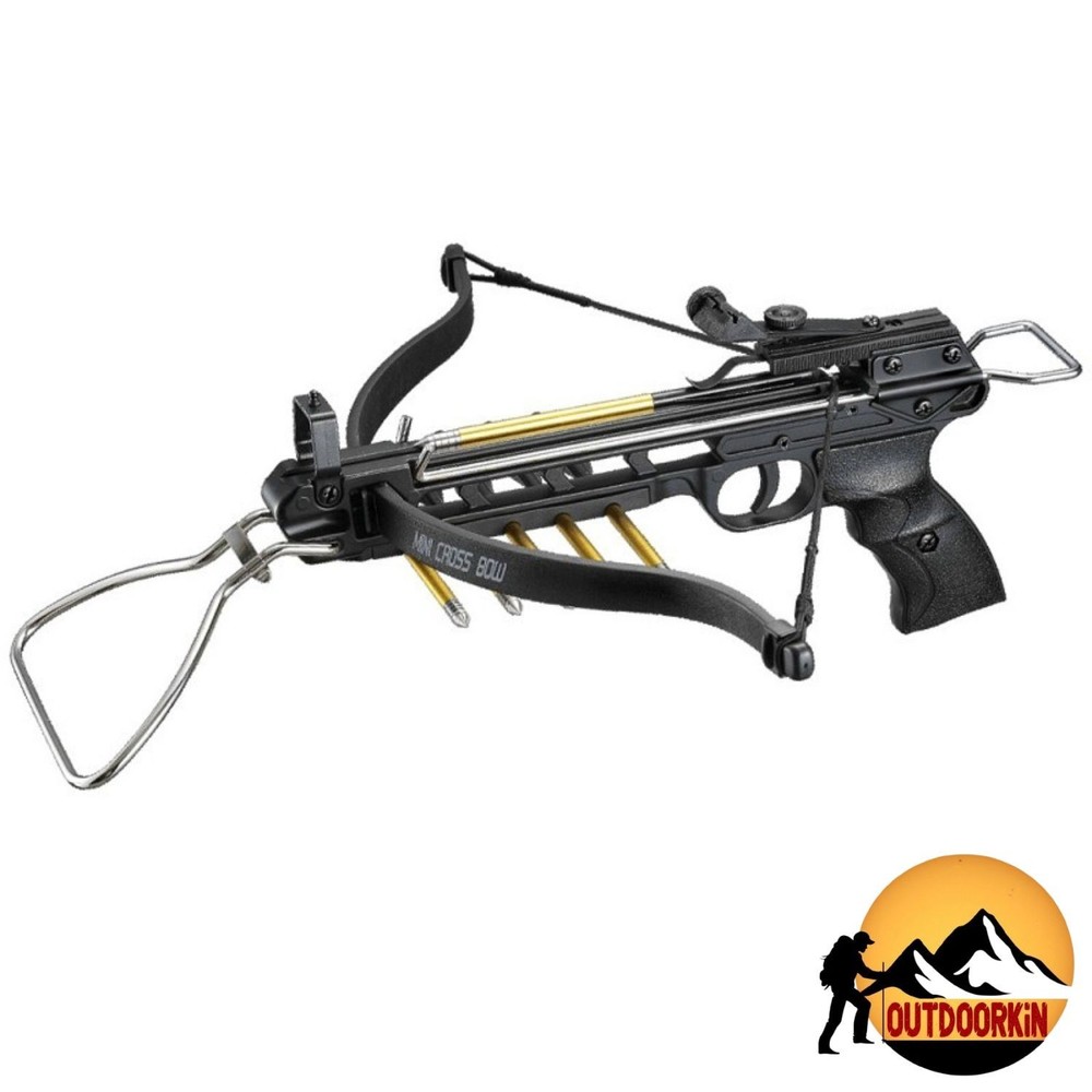 Man Kung 80 lbs Archery Crossbow with Aluminum Arrows