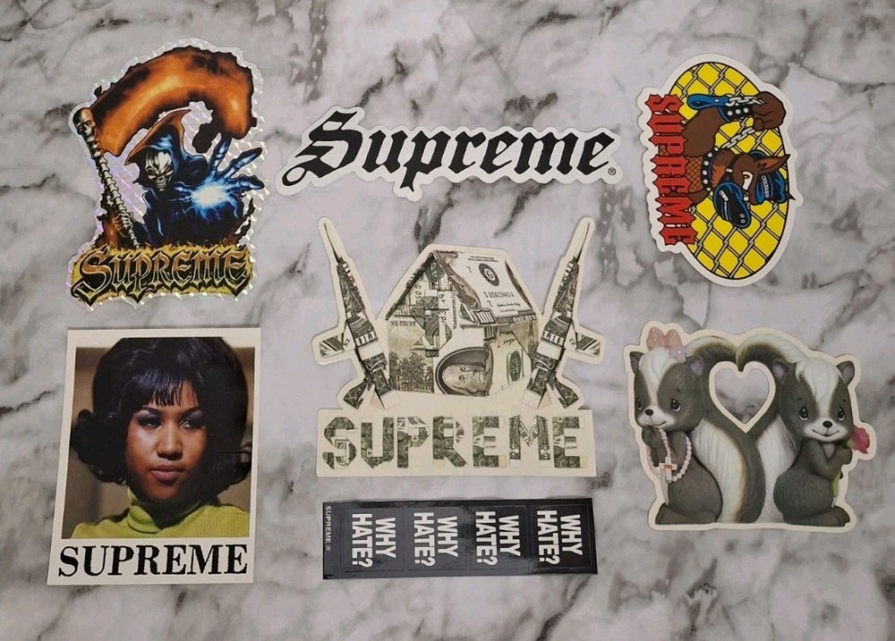 Supreme Sticker Lot SS26 Reaper Origami Art Dealer Why Hate Speed Aretha Leash