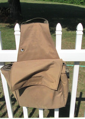 LARGE INSULATED TAN SADDLE WESTERN SADDLE BAGS