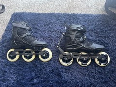 Powerslide Phuzion Argon Syncro 110 Skates Black Mens 11.0 (45)