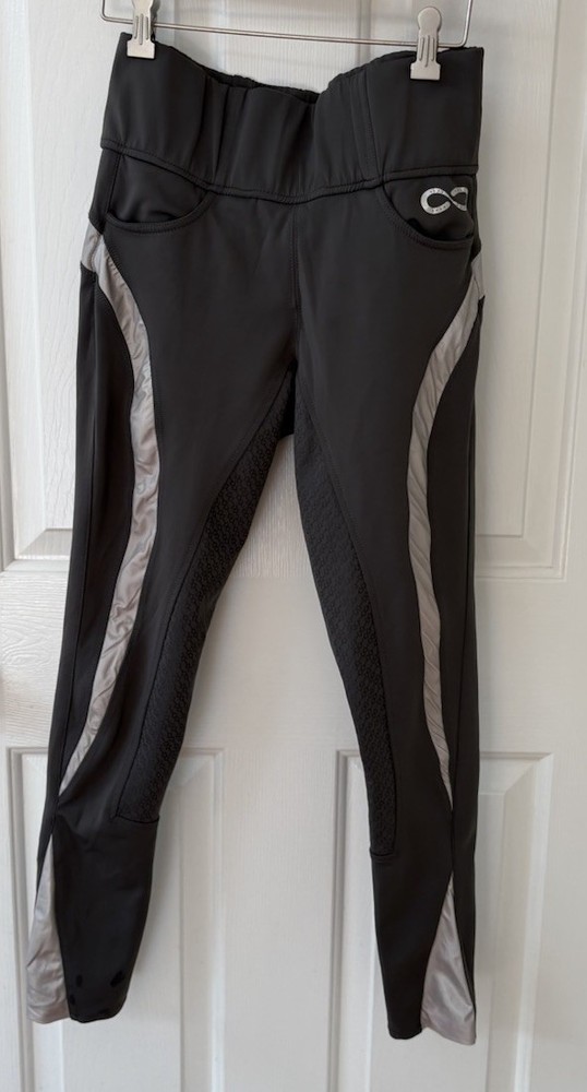 Dover Saddlery Women’s Riding Pants Stride Full Seat Breech Gray 30 L Equestrian