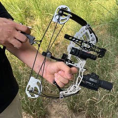 15-32lbs Adjustable Archery 13″ Mini Compound Bow Set Short Axis Shooting Target