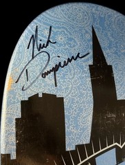 RARE SIGNED Nick Dompierre Race Car Real Skateboard Deck DOUBLE SIDED Skull NEW