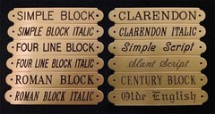 SADDLE PLATE 2 1/2″ x 3/8″ Custom Engraved Solid Brass Bridle or Brow