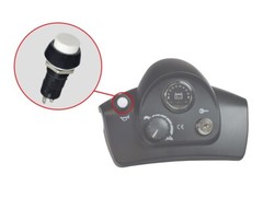 White Horn Button – For Go-Go and Pride Mobility Scooters
