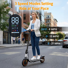 Adult Electric Scooter 500W Folding Commuter E-Scooter with APP 21MPH Fast Speed