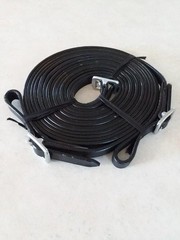 New Black Leather MINI Small Pony Horse Driving Harness with BLUE STAR Cutouts
