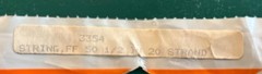 PSE 3354 Replacement String FF 50-1/2” 20 Strand SEALED – NEW OLD STOCK! Made US