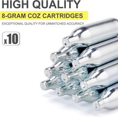 High-Grade CO2 Cartridges for Pellet Guns 8G-10pcs