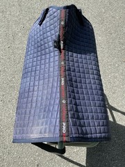 LeMieux ProSport Dressage Suede Quilted English Saddle Pad Navy Blue