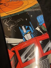 RARE SIGNED Paul Rodriguez Transformers Optimus Prime Primitive Skateboard Deck