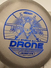 New Discraft Ledgestone 2023 Sparkle GLO Z Drone Midrange Golf Disc 177+ Grams