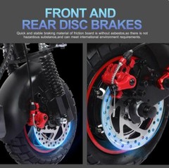 48V 800W Fat Tire Electric Scooter 10″ Off-Road High Speed 28MPH Long Range