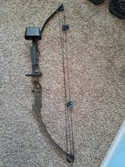 Fred Bear Whitetail II Compound Bow Camo Left Handed 60lb 28″ Vintage Hunting