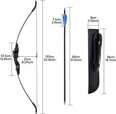 30lbs Recurve Bow and Arrow,Archery Bows Set for Adults,Right Hands Bow,Suita…