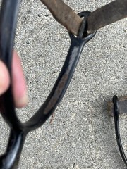 Pair (Set of 2) Western Leather / Metal Cowboy Spurs