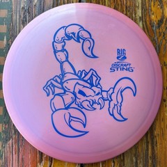 Discraft Big Z Sting Old Run PFN OOP Disc Golf Old Run Pearly Purple Blue 176g