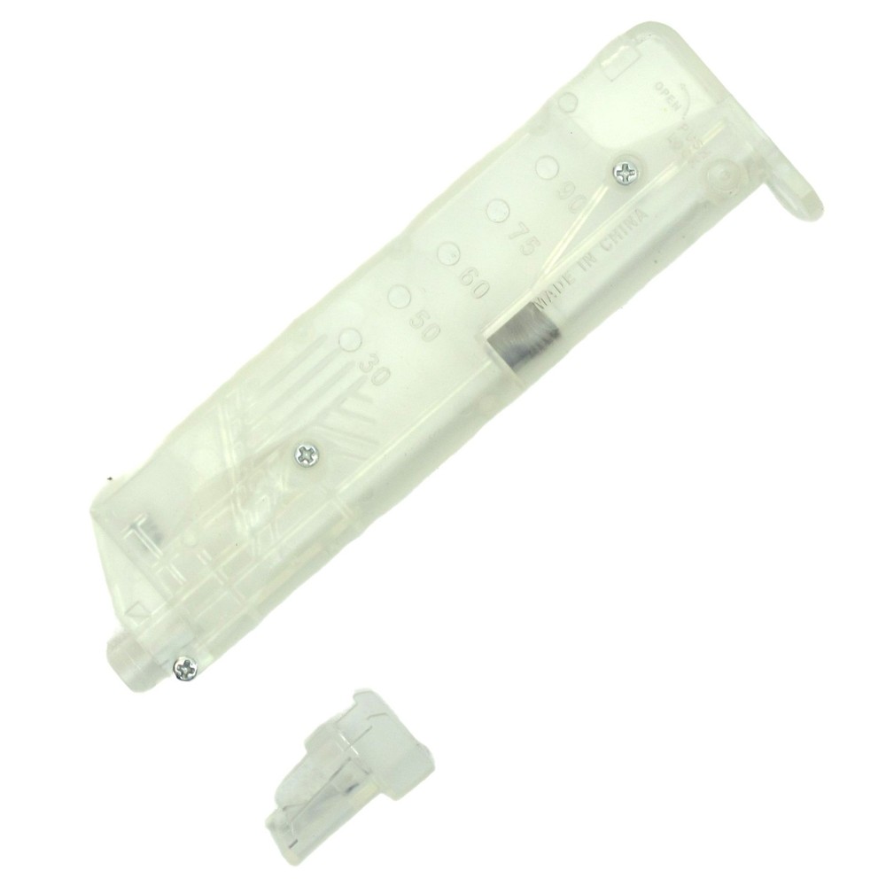 BBTAC Airsoft 6mm BB Speed Loader 100 Round Capacity w/ GBB Pistol Adapter