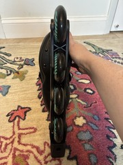 K2 Alexis Pro 80 Women’s Inline Skates Sz 6 in Black/Teal – Excellent Condition