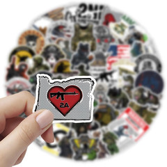 100Pcs Tactical Stickers Pack for Teens，Tactical Sticker for Hard Hat，Military D