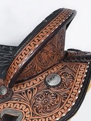 ZI COMFYTACK Western Horse Barrel Racing Trail Pleasure American Leather Saddle