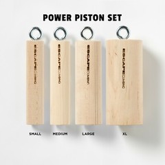 Escape Climbing Power Piston 2 Pack | Wood Training Tool for Grip Strength