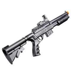 UKARMS Spring Shotgun w/ Pressure Switch Laser, Mock Red Dot Scope, Retractable