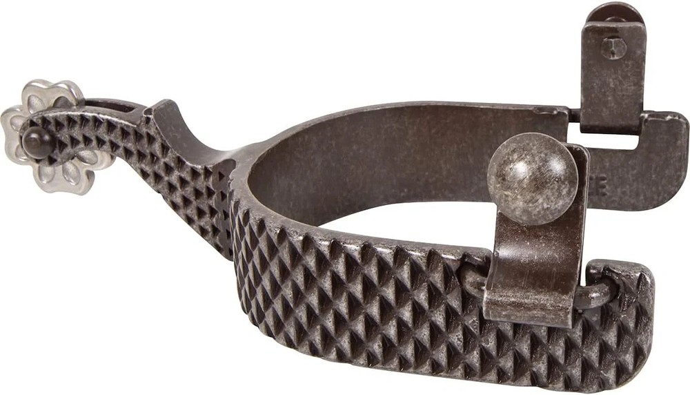 Classic Equine Rasp Spurs – 1-Inch Band Roper Style