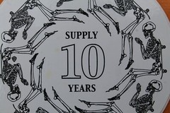 Skull Skates Skeleton Supply 10 Years Death Z30B Vintage Skateboarding STICKER