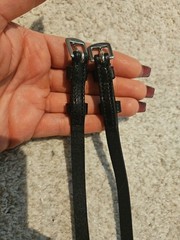 English Spur Straps Black 18 Inches