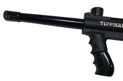 Used Tippmann Model 98 Custom Semi Auto Paintball Gun + Barrel & new ball detent
