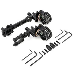 Compound Bow 5 Pin Sight 0.019″ Optical Fiber 8X 6X Archery Hunting Target RH LH