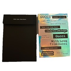 Authentic Designer GUCCI White Iridescent stickers with Envelope BRAND NEW